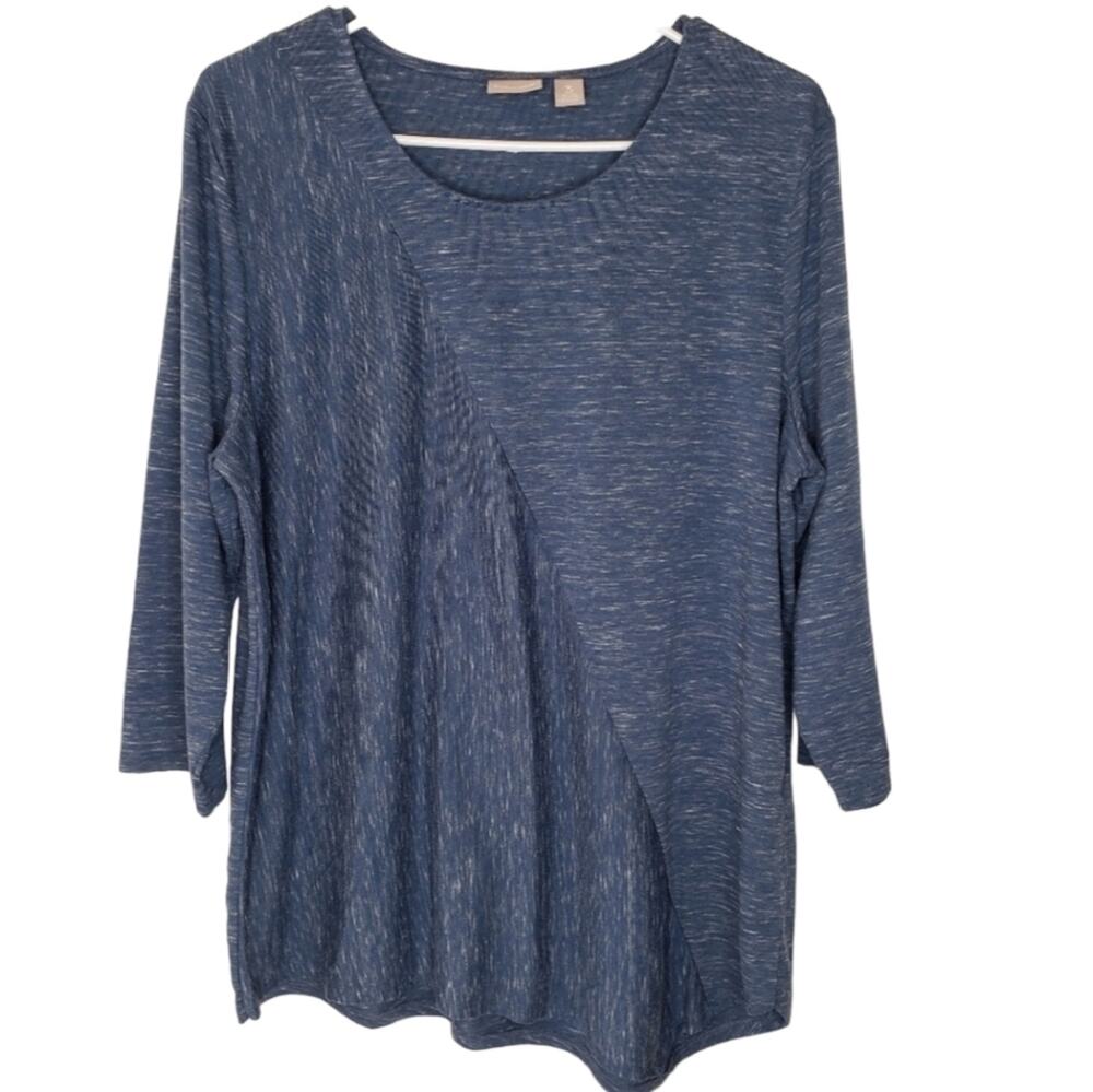 Chico's 3/4 Sleeve Scoop Neck Tunic Chico's Size 3